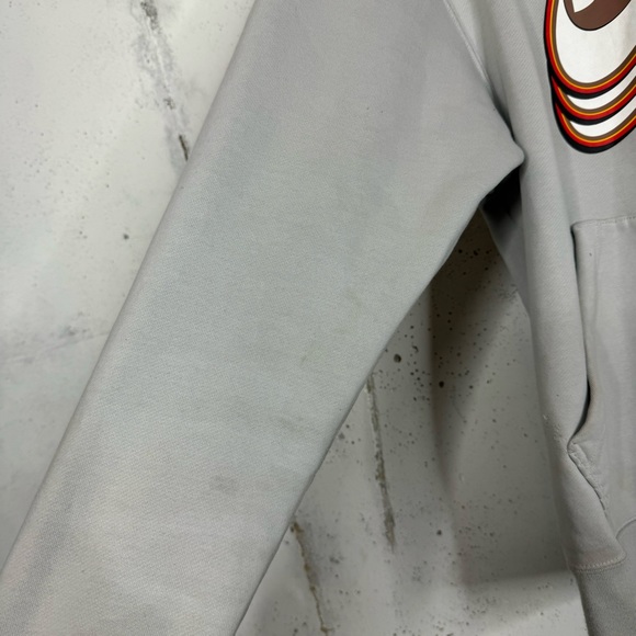 Jordan Jumpman Retro Print Gray Hooded Sweatshirt - Picture 8 of 12